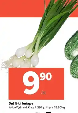 Coop Extra Gul lök i knippe erbjuda