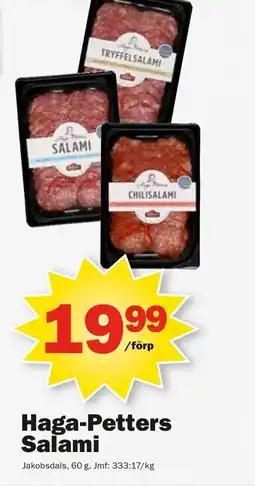 Pekås Haga-petters salami erbjuda