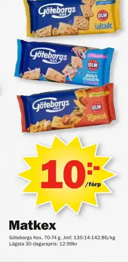 Pekås GÖTEBORGS Matkex erbjuda