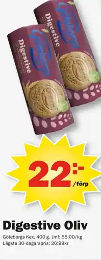 Pekås GÖTEBORGS Digestive oliv erbjuda