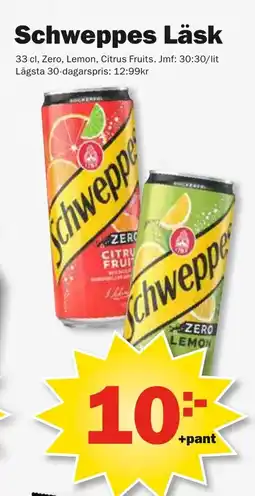 Pekås Schweppes läsk erbjuda
