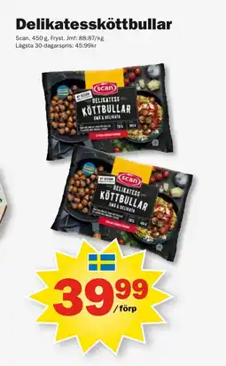 Pekås SCAN Delikatessköttbullar erbjuda