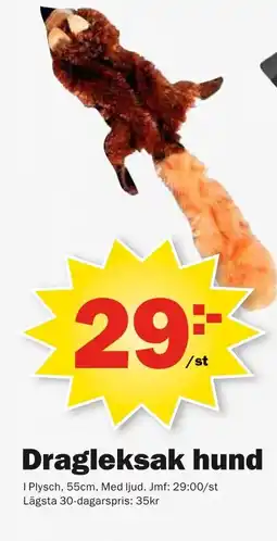 Pekås Dragleksak hund erbjuda