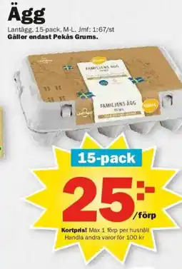 Pekås Ägg erbjuda