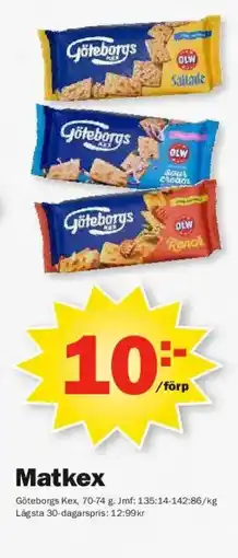 Pekås GÖTEBORGS Matkex erbjuda