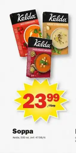 Pekås KELDA Soppa erbjuda