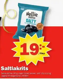 Pekås NELLIE DELLIES Saltlakrits erbjuda