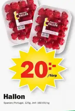 Pekås Hallon erbjuda