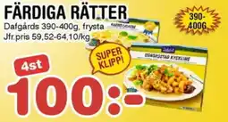 Nya Pulsen DAFGÅRDS Färdiga rätter erbjuda