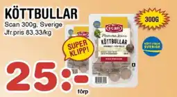 Nya Pulsen SCAN Köttbullar erbjuda
