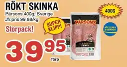 Nya Pulsen PARSONS Rökt skinka erbjuda