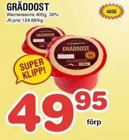Nya Pulsen WERNERSSONS Gräddost erbjuda
