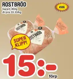 Nya Pulsen GARANT Rostbröd erbjuda