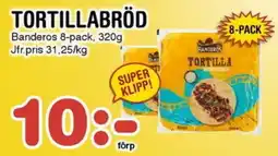 Nya Pulsen BANDEROS Tortillabröd erbjuda