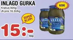 Nya Pulsen KRAKUS Inlagd gurka erbjuda