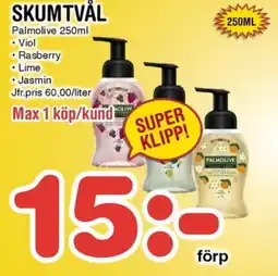 Nya Pulsen PALMOLIVE Skumtvål erbjuda