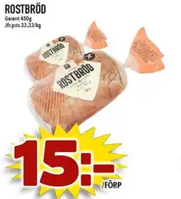 Nya Pulsen GARANT Rostbröd erbjuda