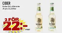 Nya Pulsen BRISKA Cider erbjuda