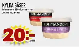 Nya Pulsen LOHMANDERS Kylda såser erbjuda