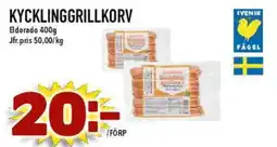 Nya Pulsen ELDORADO Kycklinggrillkorv erbjuda