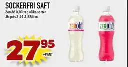 Nya Pulsen ZEROH! Sockerfri saft erbjuda