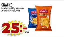 Nya Pulsen ESTRELLA Snacks erbjuda