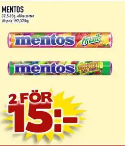 Nya Pulsen Mentos erbjuda