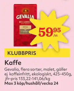 Östenssons GEVALIA Kaffe erbjuda