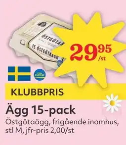 Östenssons Ägg 15-pack erbjuda