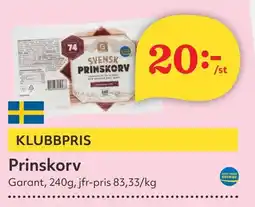 Östenssons GARANT Prinskorv erbjuda