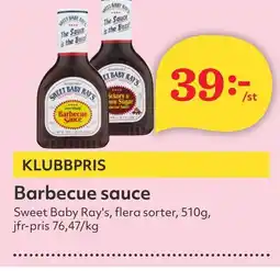 Östenssons SWEET BABY RAY'S Barbecue sauce erbjuda