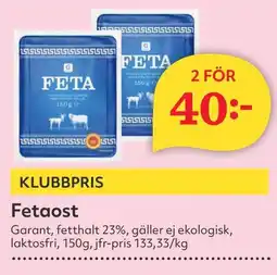 Östenssons GARANT Fetaost erbjuda