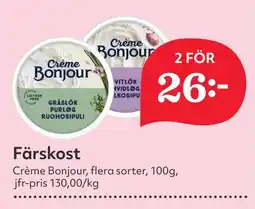 Östenssons CREME BONJOUR Färskost erbjuda