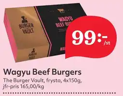 Östenssons THE BURGER VAULT Wagyu beef burgers erbjuda