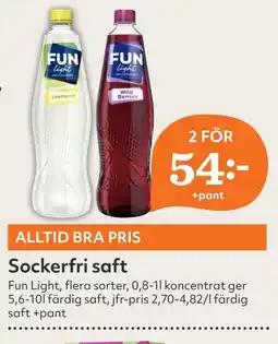 Östenssons FUN LIGHT Sockerfri saft erbjuda