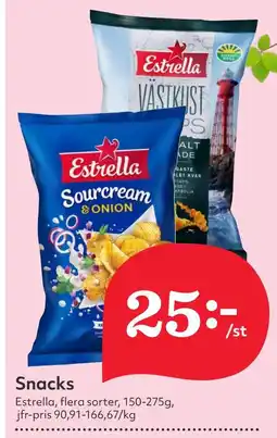 Östenssons ESTRELLA Snacks erbjuda