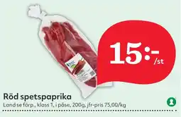 Östenssons Röd spetspaprika erbjuda