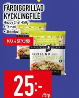 Matdax HAPPY CHEF Färdiggrillad kycklingfilé erbjuda