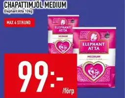 Matdax ELEPHANT ATTA Chapattimjöl medium erbjuda