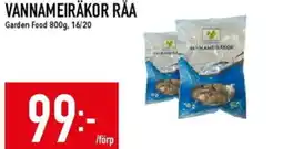 Matdax GARDEN FOOD Vannameiräkor råa erbjuda