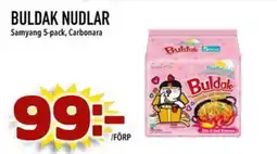 Din Mat Buldak nudlar erbjuda