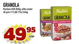 Din Mat PAULUNS Granola erbjuda