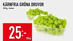 Matdax Kärnfria gröna druvor erbjuda