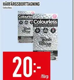Matdax COLOURLESS Hårfärgsborttagning erbjuda