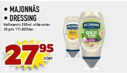 Matdax HELLMAN'S • majonnäs • dressing erbjuda