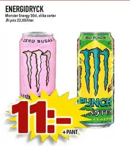 Matdax MONSTER ENERGY Energidryck erbjuda