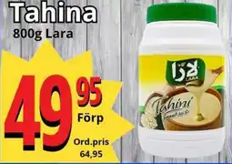 Supergrossen LARA Tahina erbjuda