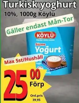 Supergrossen KÖYLÜ Turkisk yoghurt erbjuda