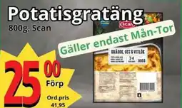 Supergrossen SCAN Potatisgratäng erbjuda