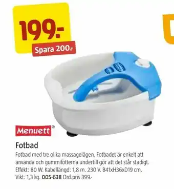 Jula Fotbad erbjuda